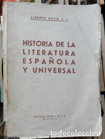 Libros de segunda mano: Historia de la literatura espa&ntilde;ola y universal, Alberto Risco - Foto 1