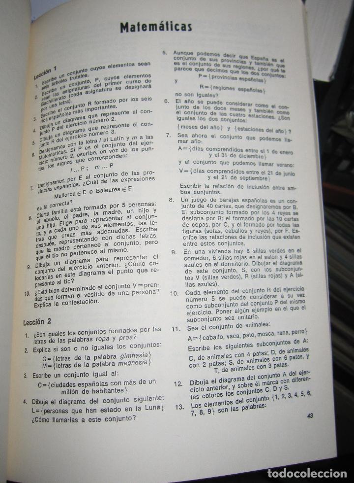 Libros de segunda mano: BACHILLERATO RTV. 1er CURSO. CUADERNOS COMPLEMENTARIOS. EJERCICIOS. 1967 - Foto 4