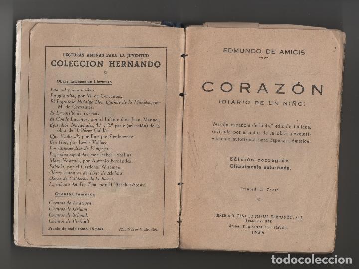 Libros de segunda mano: CORAZ&Oacute;N DIARIO DE UN NI&Ntilde;O. - Foto 3
