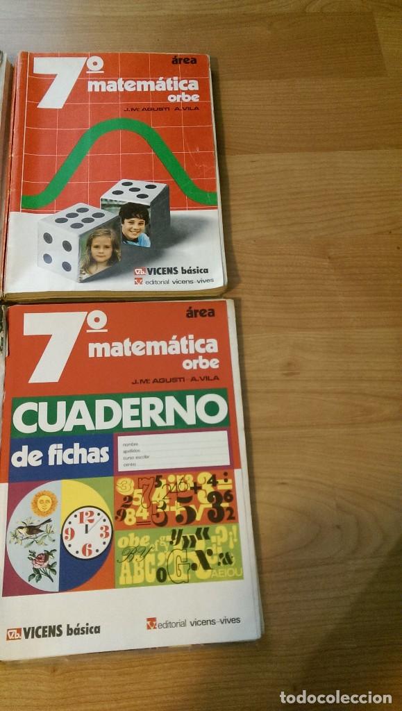 Gebrauchte B&uuml;cher: LIBRO DE TEXTO + FICHAS &laquo;MATEM&Aacute;TICAS&raquo; 7&ordm; E.G.B.VICENS VIVES.LAS FICHAS PARCIALMENTE MANUSCRITAS.