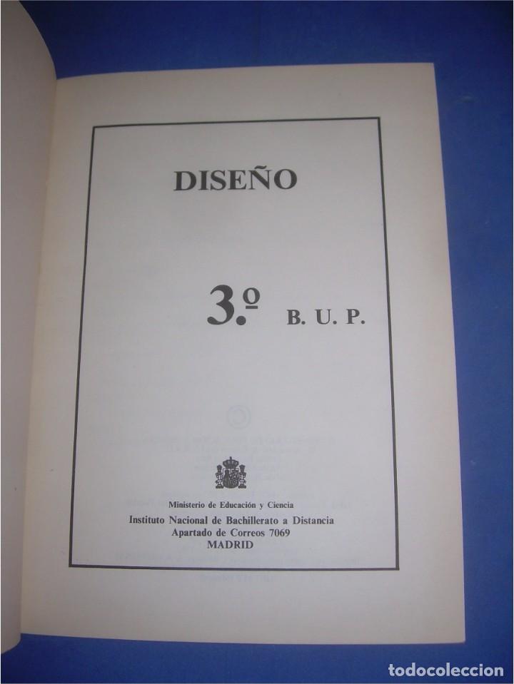 Libros de segunda mano: DISE&Ntilde;O 3 BUP. INBAD 1987. LIBRO DE TEXTO, ESCOLAR - Foto 2