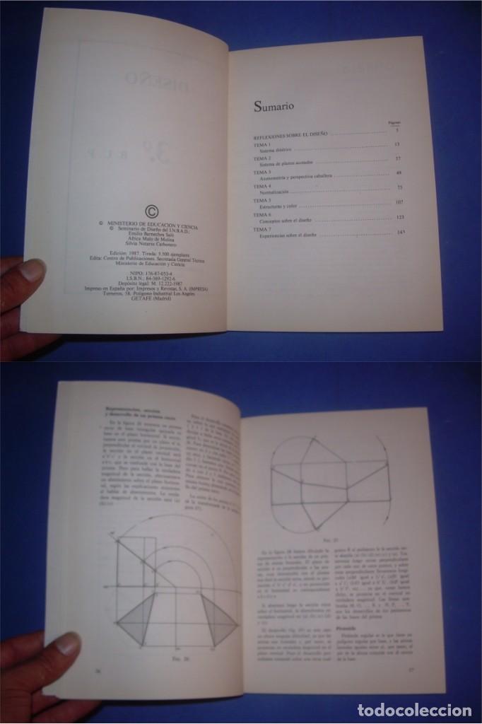Libros de segunda mano: DISE&Ntilde;O 3 BUP. INBAD 1987. LIBRO DE TEXTO, ESCOLAR - Foto 3