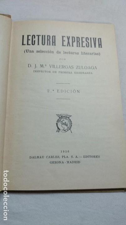 Libros de segunda mano: LECTURA EXPRESIVA, ANTOLOG&Iacute;A,1936 - Foto 3