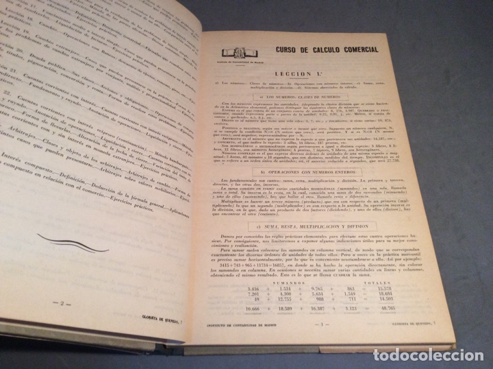 Libros de segunda mano: CURSO DE CALCULO COMERCIAL, VENTICUATRO LECCIONES DE TEXTO ,EJERCICIOS Y SOLUCIONES - Foto 2