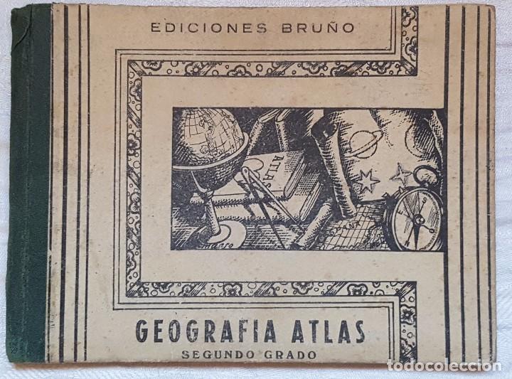 Libros de segunda mano: GEOGRAFIA ATLAS SEGUNDO GRADO EDICIONES BRU&Ntilde;O 1943 - Foto 1
