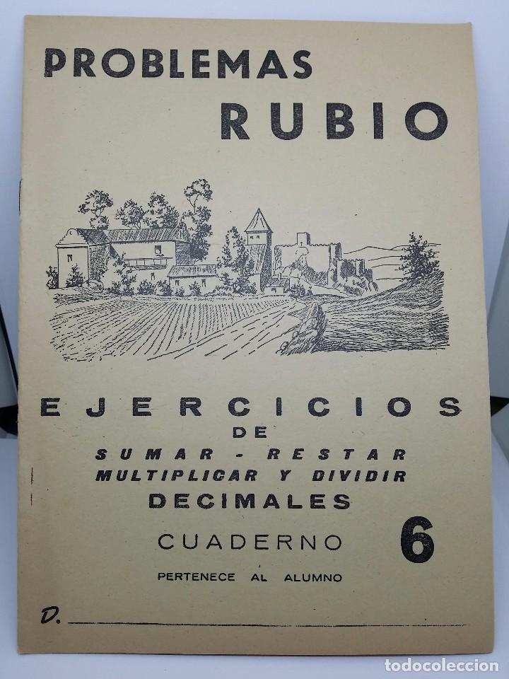 Libros de segunda mano: CUADERNO PROBLEMAS RUBIO 1959 - EJERCICIOS DE DECIMALES - CUADERNILLO N&ordm; 6 - COMO NUEVO - Foto 1
