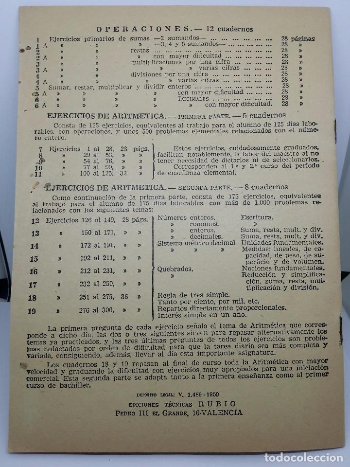 Libros de segunda mano: CUADERNO PROBLEMAS RUBIO 1959 - EJERCICIOS DE DECIMALES - CUADERNILLO N&ordm; 6 - COMO NUEVO - Foto 2