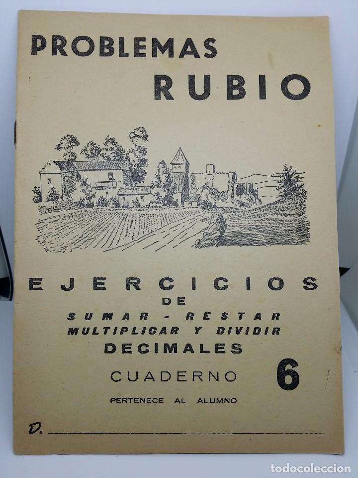 Libros de segunda mano: CUADERNO PROBLEMAS RUBIO 1959 - EJERCICIOS DE DECIMALES - CUADERNILLO N&ordm; 6 -- COMO NUEVO - Foto 1