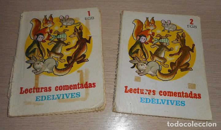 Libros de segunda mano: LOTE DE LECTURAS COMENTADAS EDELVIVES 1&ordm; Y 2&ordm; EGB 1983 - Foto 1