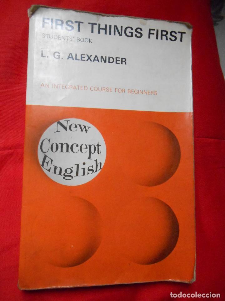 Libros de segunda mano: FIRST  THINGS  FIRST  -New Concept English - Foto 1