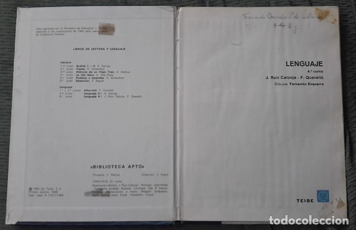 Libros de segunda mano: Lengua 4&ordm; - Editorial Teide - 1966 - Foto 3