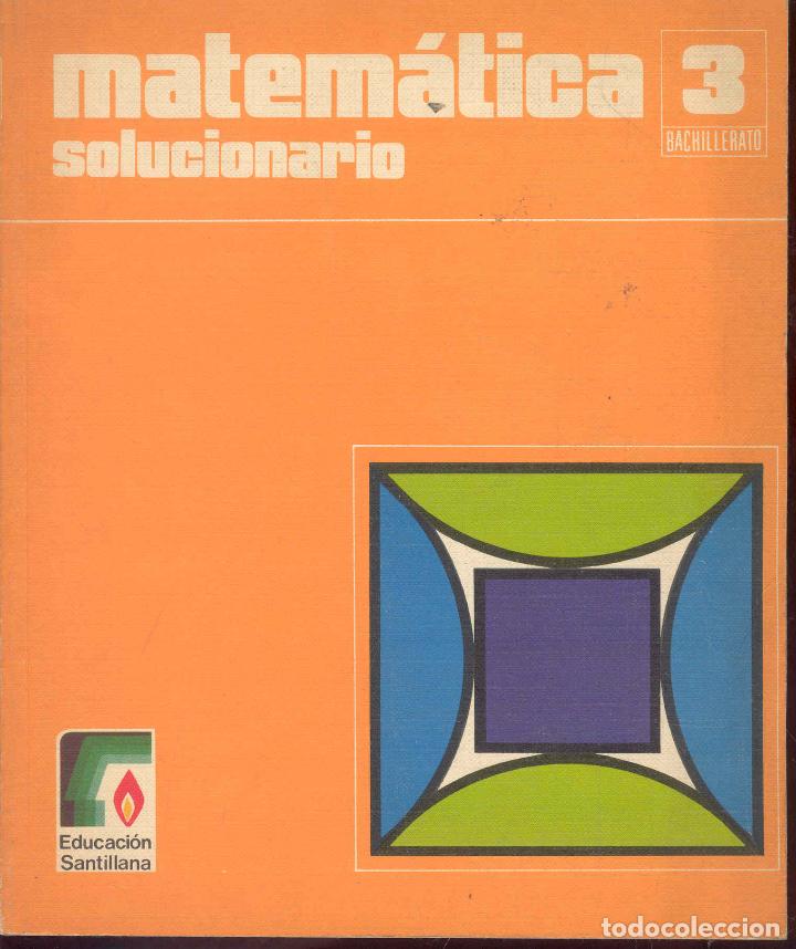 Matematicas 3º Bachillerato, Solucionario, Sant - Vendido En Venta ...