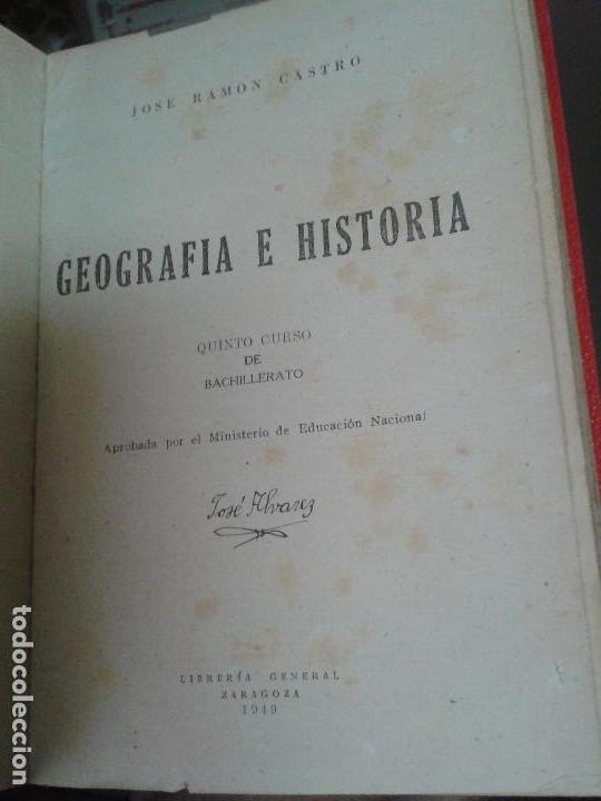 Libros de segunda mano: GEOGRAFIA E HISTORIA. JOS&Eacute; RAM&Oacute;N CASTRO - Foto 1