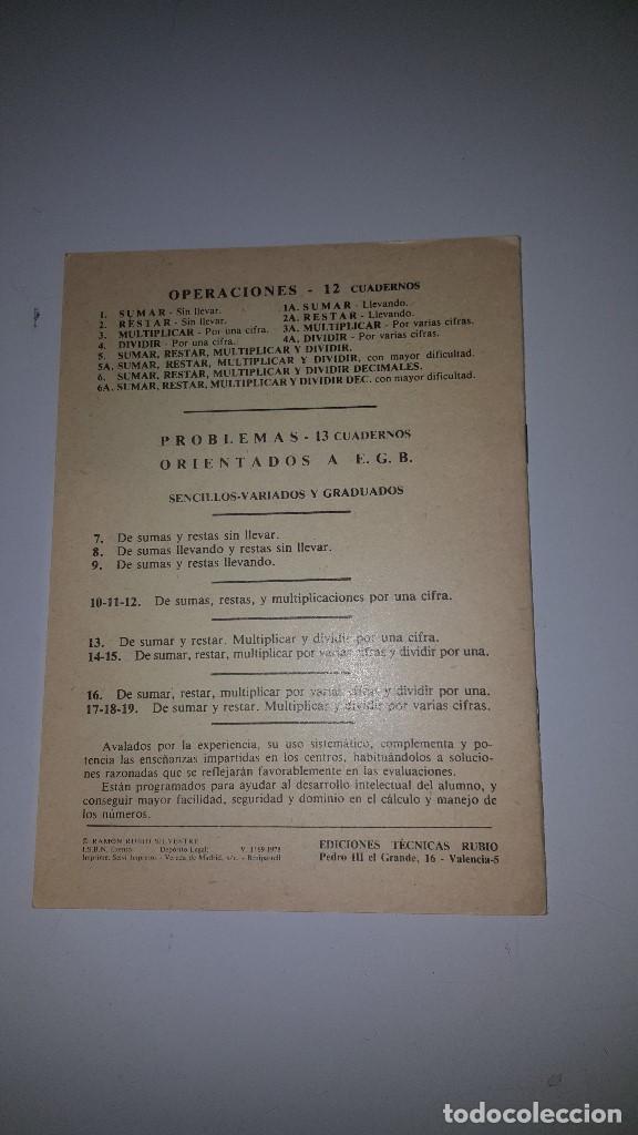 Libros de segunda mano: PROBLEMAS RUBIO N&ordm;6 Y 6A - ED. RUBIO 1977 - Foto 2