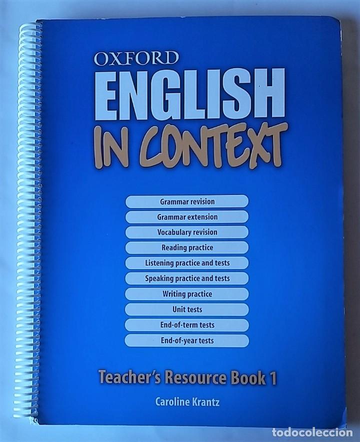 Libros de segunda mano: LIBRO DEL PROFESOR ENGLISH IN CONTEXT. EDITORIAL OXFORD. - Foto 1
