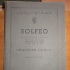 Libros de segunda mano: LLT 4 SOLFEO SEGUNDO CURSO - CONSERVATORIO DEL LICEO - BARCELONA 1967. Lote 72768691