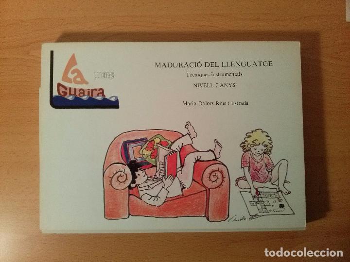 Gebrauchte B&uuml;cher: Maduraci&oacute; del llenguatge. T&egrave;cniques instrumentals. Nivell 7 anys. La Guaira. A&ntilde;os 80/90. Sin uso.