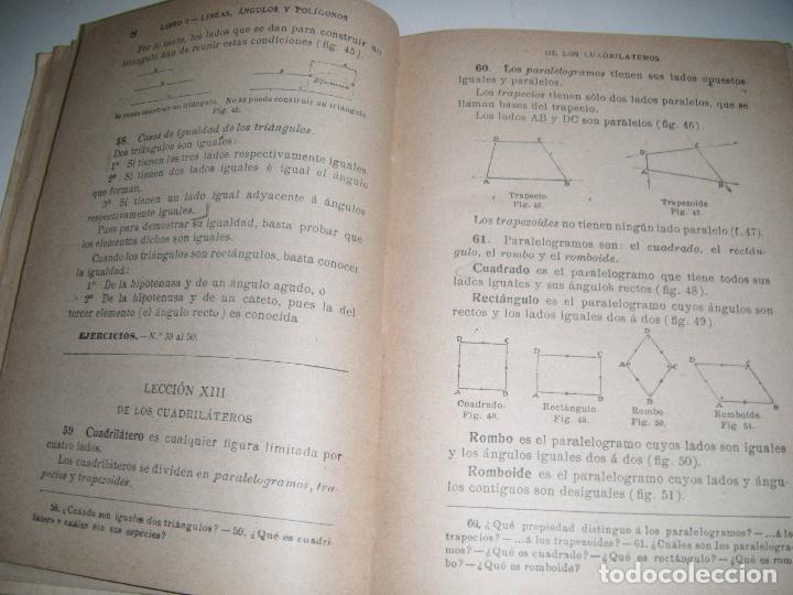Libros de segunda mano: LIBRO LECCIONES ELEMENTALES DE GEOMETR&Iacute;A SEGUNDO GRADO EDIC. BRU&Ntilde;O - Foto 2