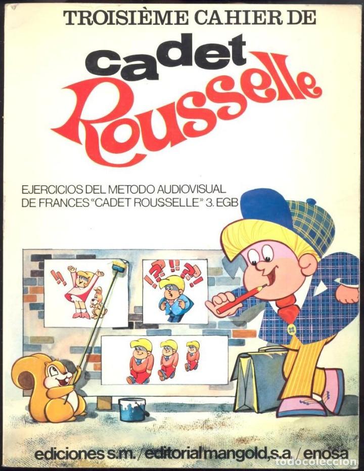 Libros de segunda mano: Libro de texto 3&ordm; EGB ejercicios de Franc&eacute;s - cadet Rousselle - 1974 Sin uso. - Foto 1