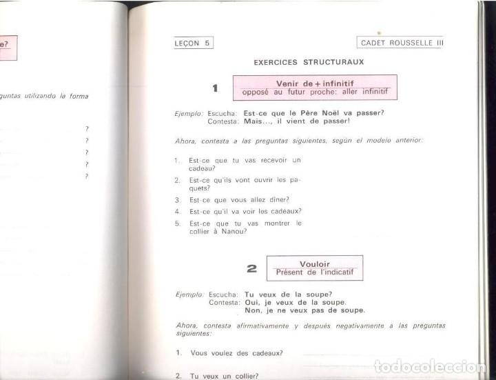 Libros de segunda mano: Libro de texto 3&ordm; EGB ejercicios de Franc&eacute;s - cadet Rousselle - 1974 Sin uso. - Foto 2