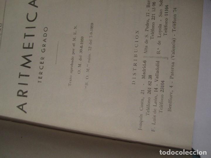 Libros de segunda mano: libro tratado de aritmetica tercer grado ediciones bru&ntilde;o a&ntilde;o 1965 - Foto 2