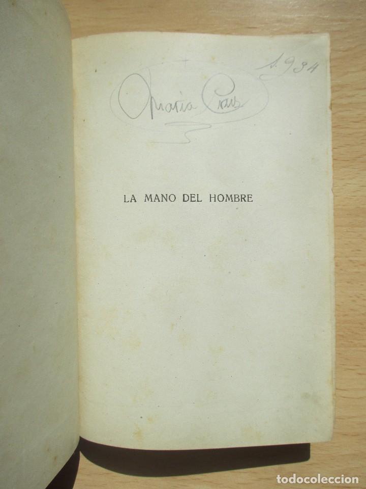 Libros de segunda mano: La mano del hombre, de Manuel Marinel&bull;lo - Foto 2