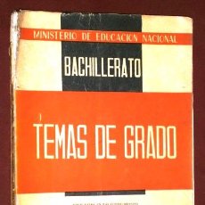 Libros de segunda mano: LENGUAS MODERNAS DE GRADO ELEMENTAL (TEMAS DE GRADO 1961) MINISTERIO DE EDUCACIÓN NACIONAL. Lote 79887069