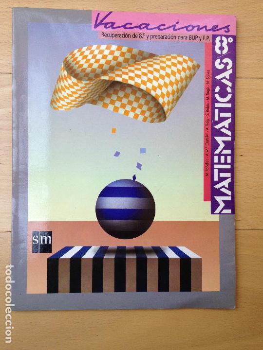Libros de segunda mano: matematicas 8 para vacaciones ediciones sm 1990 - Foto 1