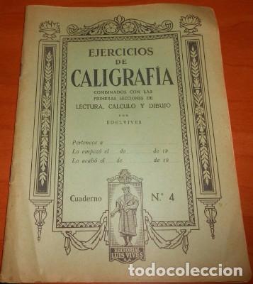 Libros de segunda mano: EJERCICIOS DE CALIGRAF&Iacute;A N&ordm; 4, EDELVIVES - Foto 1