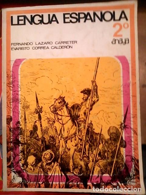Libros de segunda mano: LENGUA ESPA&Ntilde;OLA 2&ordm; (Valencia, 1969) - Foto 1