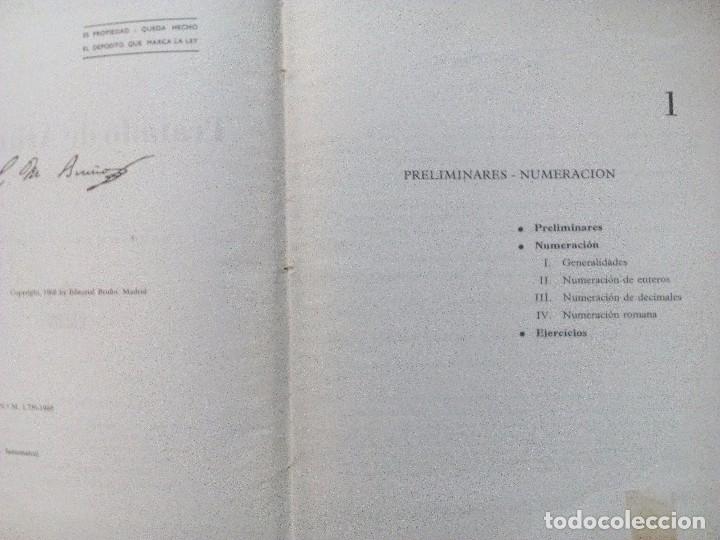 Libros de segunda mano: TRATADO DE ARITM&Eacute;TICA TERCER GRADO EDICIONES BRU&Ntilde;O, 1968 - Foto 3