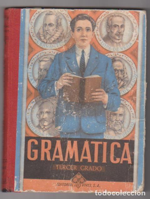 Libros de segunda mano: Gram&aacute;tica Tercer Grado. Luis Vives  1960. - Foto 1