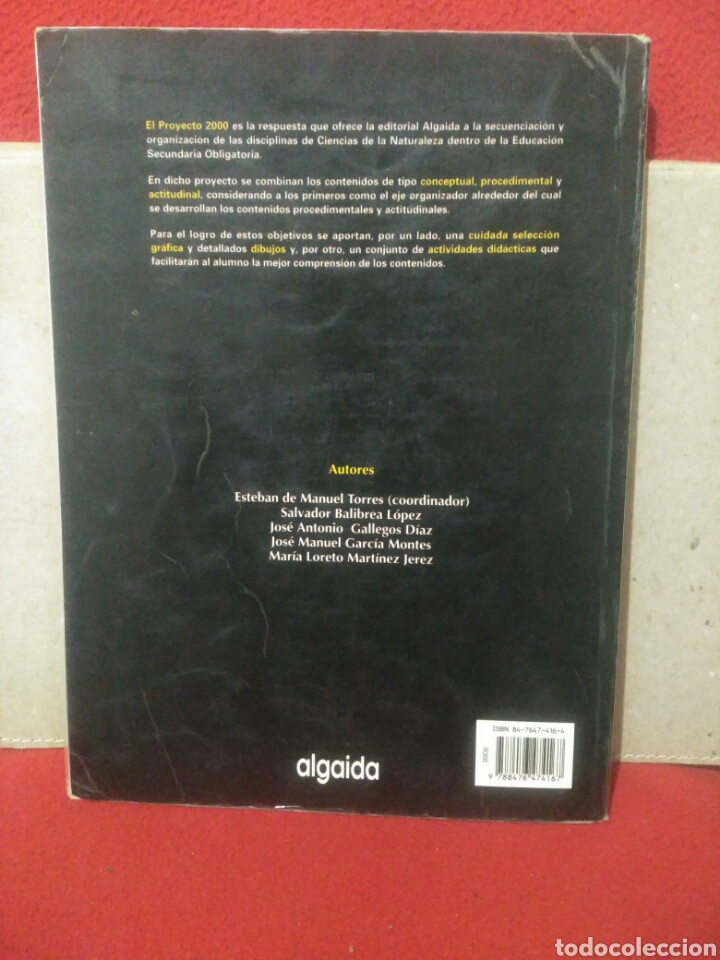 Libros de segunda mano: F&iacute;sica y qu&iacute;mica 3&ordm; .Editorial Algaida - Foto 2