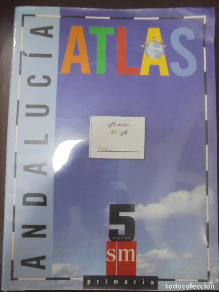 Libros de segunda mano: ANDALUCIA ATLAS. 5 CURSO. PRIMARIA. EDICIONES SM - Foto 1