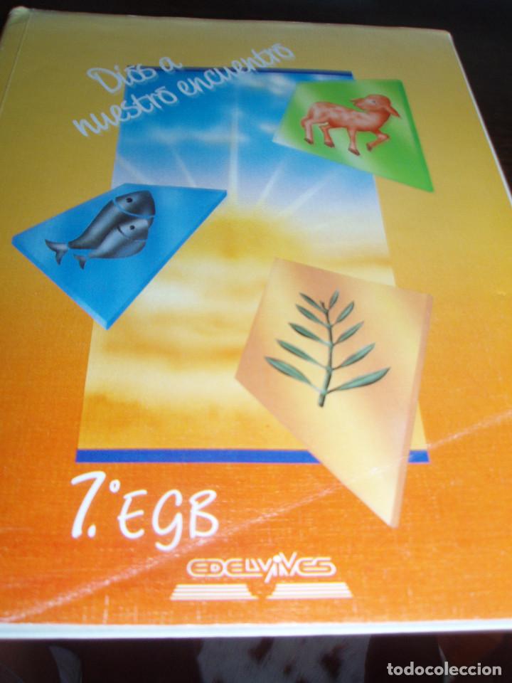 Libros de segunda mano: 9394- LIBRO DE RELIGI&Oacute;N 7&ordm; EGB -EDELVIVES - Foto 1