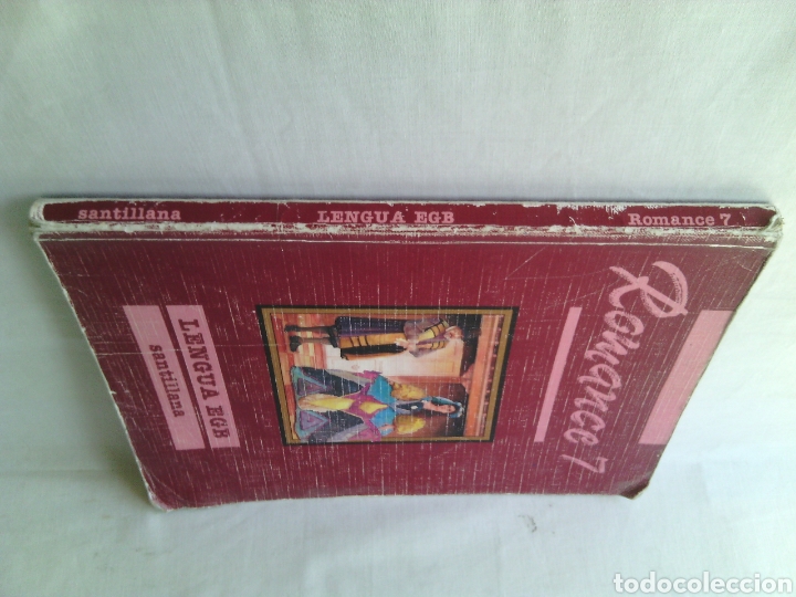 Libros de segunda mano: ROMANCE 7 LENGUA EGB SANTILLANA 1990 - Foto 2