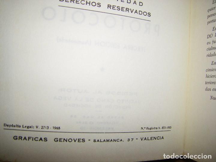 Libros de segunda mano: Tratado de protocolo. Jacinto Cano de la Vega, 3&ordf; edici&oacute;n 1969 - Foto 5