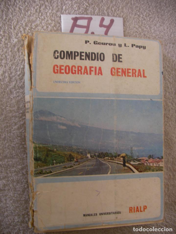 Libros de segunda mano: ANTIGUO LIBRO DE TEXTO - COMPENDIO DE GEOGRAFIA GENERAL - Foto 1