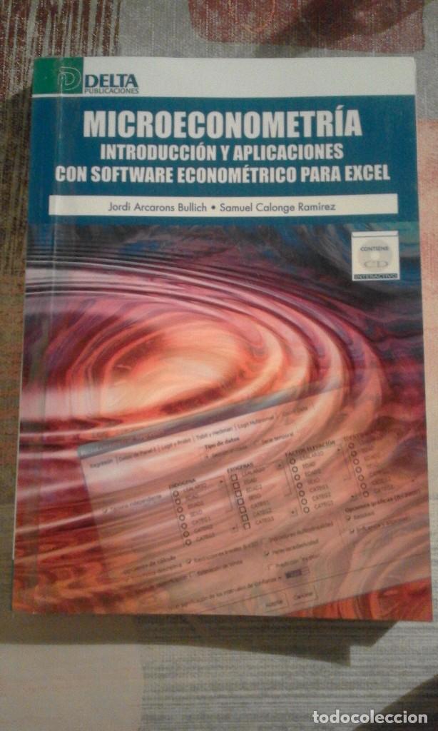 Libros de segunda mano: Microeconometr&iacute;a - J. Arcarons Bullich / Samuel Calonge Ram&iacute;rez - Falta CD - Foto 1