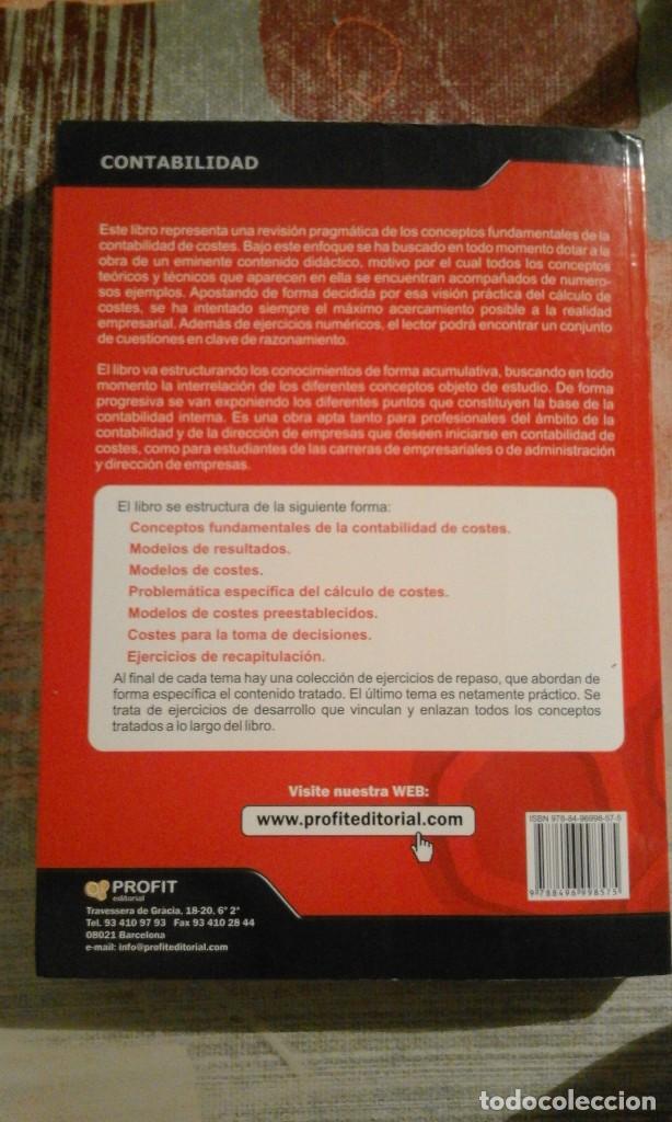Libros de segunda mano: Contabilidad de costes - Alfredo Rocafort / Vicent Ferrer - Foto 2
