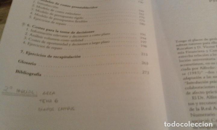 Libros de segunda mano: Contabilidad de costes - Alfredo Rocafort / Vicent Ferrer - Foto 3