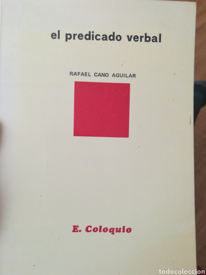 Libros de segunda mano: El predicado verbal Rafael Cano Aguilar - Foto 1