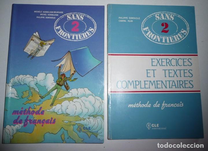 Libros de segunda mano: Sans Frontieres 2, M&eacute;thode de Fran&ccedil;ais (libro de texto + cuaderno de ejercicios) Cl&eacute; International - Foto 1