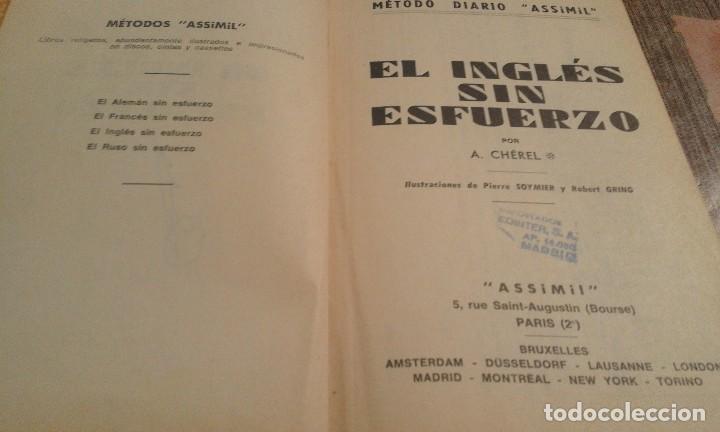 Libros de segunda mano: El ingl&eacute;s sin esfuerzo - A. Ch&eacute;rel - 1958 - Foto 10