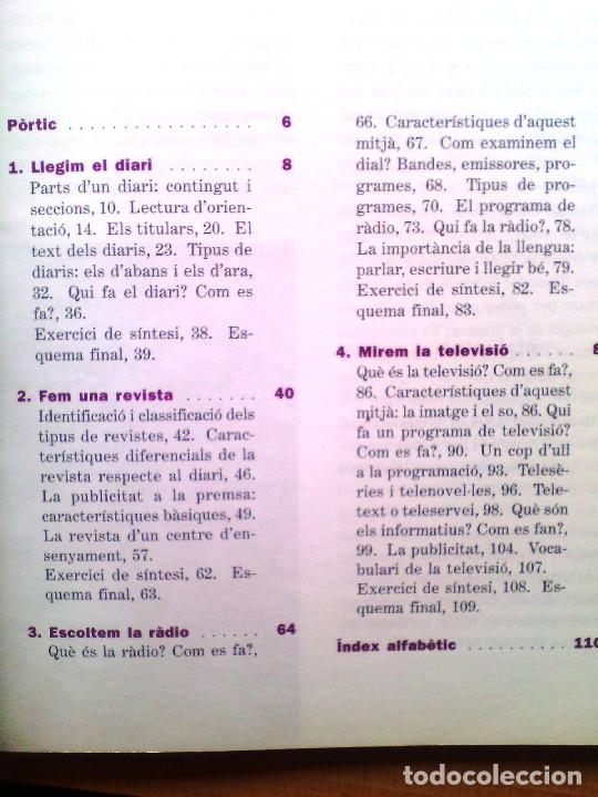 Libros de segunda mano: LLENGUA CATALANA - MITJANS DE COMUNICACI&Oacute; - CREDIT VARIABLE ESO (1997) - Foto 3