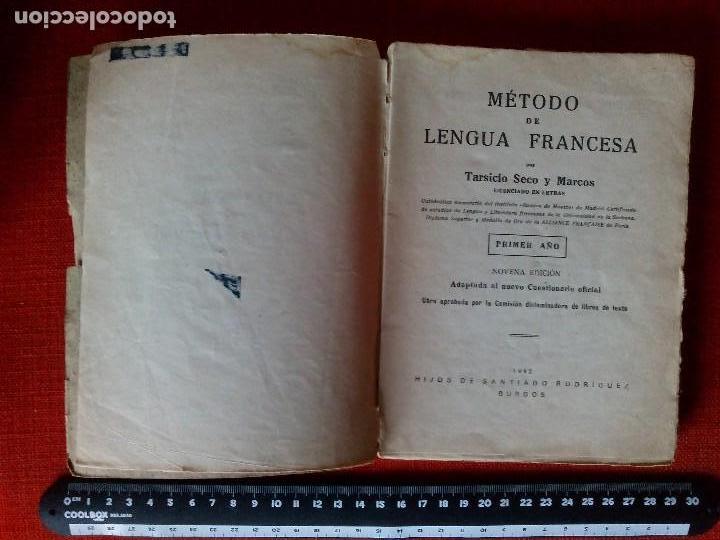 Libros de segunda mano: LIBRO M&Eacute;TODO DE LENGUA FRANCESA PRIMER A&Ntilde;O 1942 - Foto 3