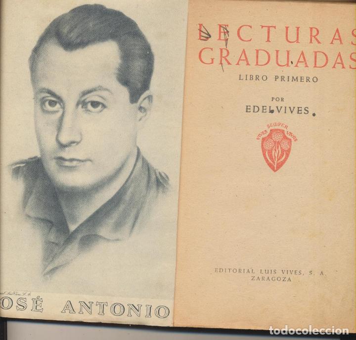 Libros de segunda mano: Lecturas Graduadas Libro Primero. Edelvives  1943. - Foto 1