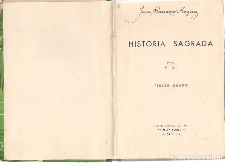 Libros de segunda mano: HISTORIA SAGRADA. EDICIONES S.M. 1960. (Z/2) - Foto 2