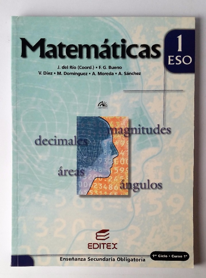 Libros de segunda mano: MATEM&Aacute;TICAS. 1&ordm; ESO. EDITORIAL EDITEX. - Foto 1