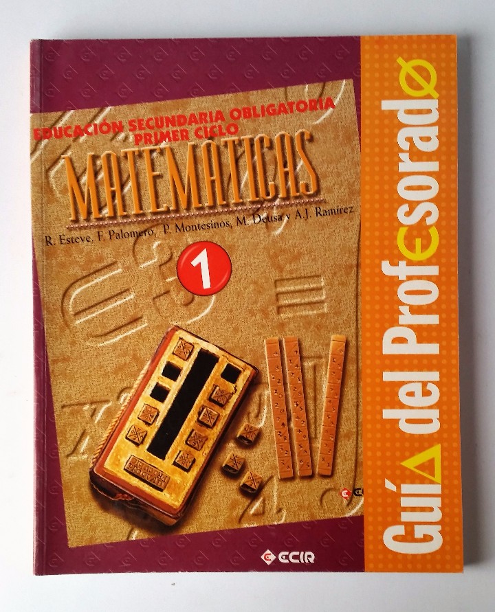 Libros de segunda mano: MATEM&Aacute;TICAS. GU&Iacute;A DEL PROFESORADO. 1&ordm; ESO. EDITORIAL ECIR. - Foto 1